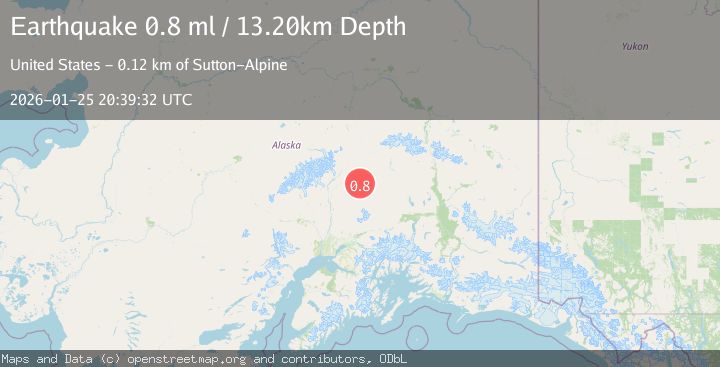 Map of 72 km S of Cantwell, Alaska