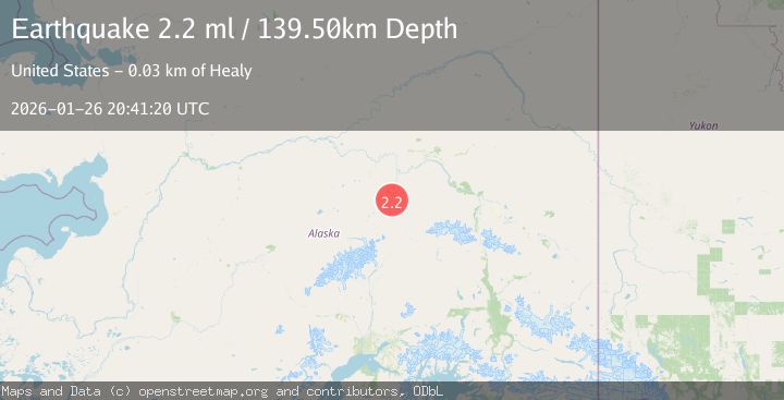 Map of 13 km NW of Ferry, Alaska
