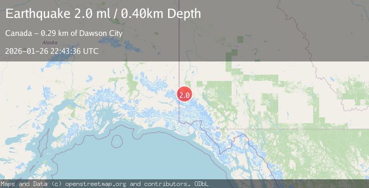 Map of 128 km E of McCarthy, Alaska