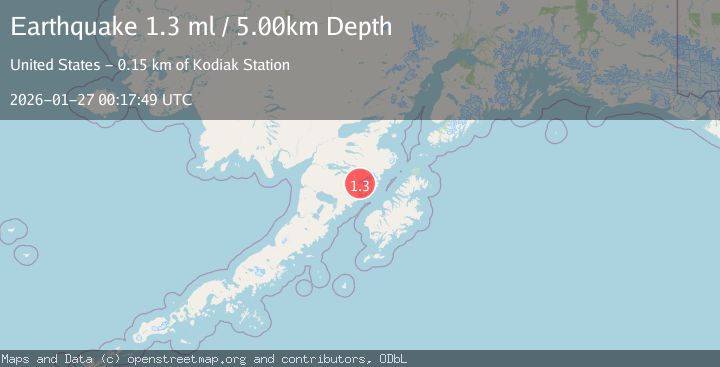 Map of 60 km NNW of Karluk, Alaska