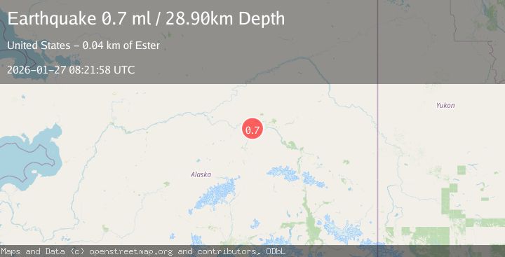 Map of 22 km NE of Four Mile Road, Alaska