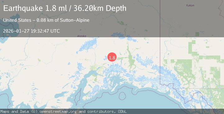 Map of 39 km N of Glacier View, Alaska