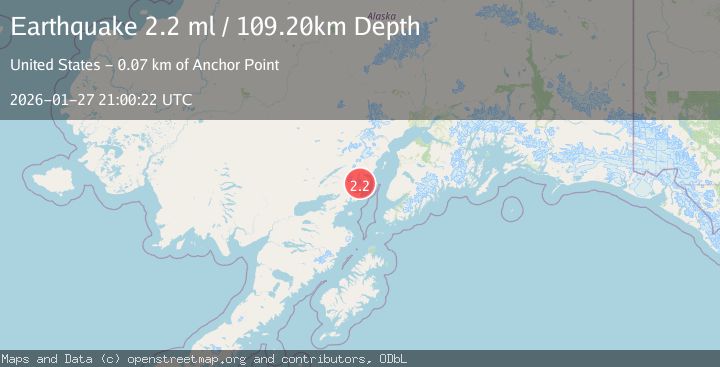 Map of 69 km ENE of Pedro Bay, Alaska