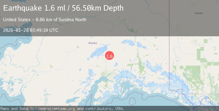 Map of 37 km NE of Chase, Alaska