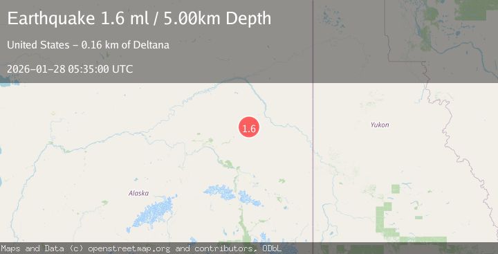 Map of 26 km SSW of Central, Alaska