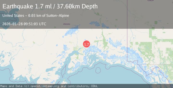 Map of 4 km NNE of Chickaloon, Alaska