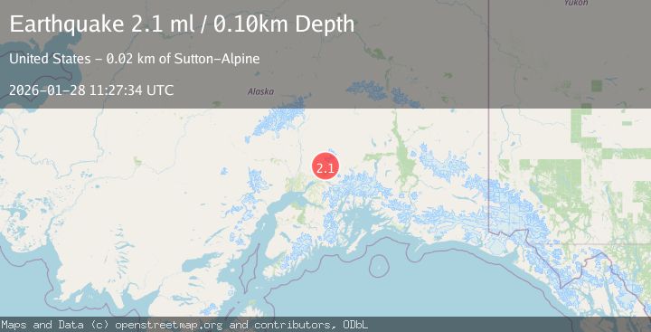 Map of 10 km NW of Sutton-Alpine, Alaska