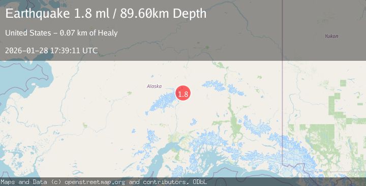 Map of 34 km WSW of Cantwell, Alaska