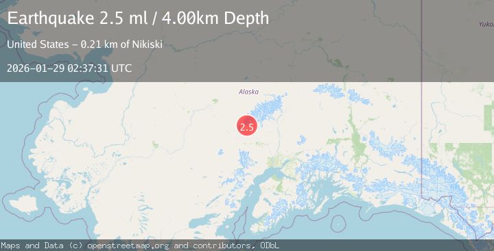 Map of 70 km W of Petersville, Alaska