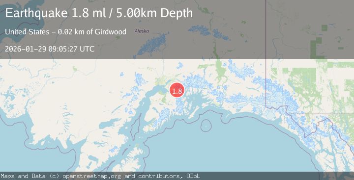 Map of 17 km NE of Girdwood, Alaska