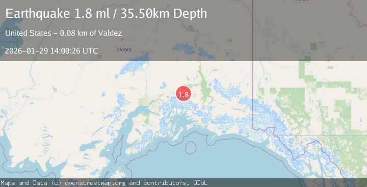 Map of 22 km SSE of Eureka Roadhouse, Alaska