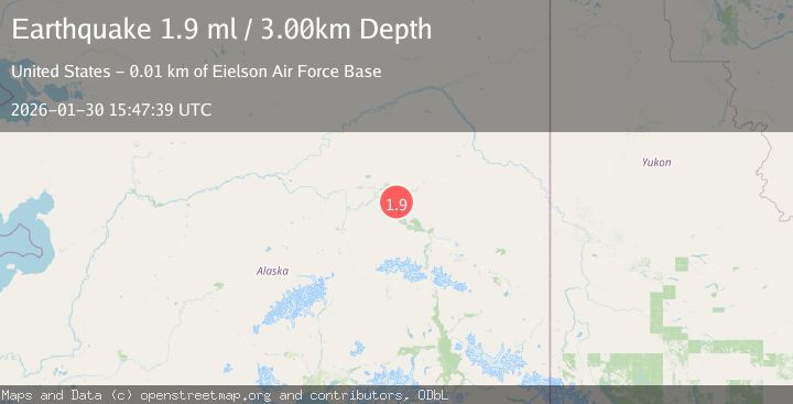 Map of 1 km E of Moose Creek, Alaska