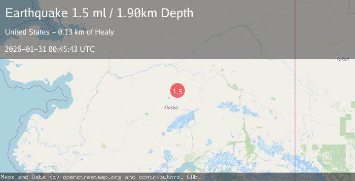 Map of 53 km NE of Lake Minchumina, Alaska