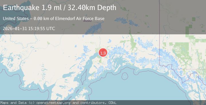 Map of 2 km W of Elmendorf Air Force Base, Alaska