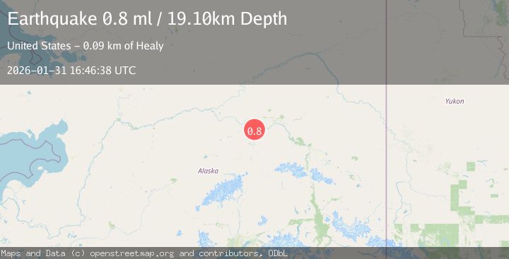 Map of 4 km NNW of Four Mile Road, Alaska