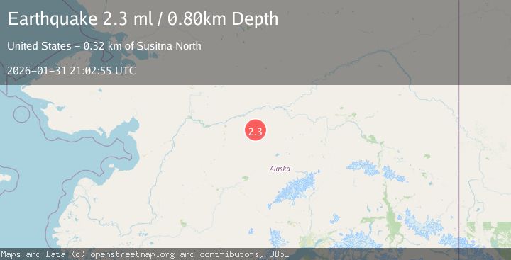 Map of 93 km ESE of Ruby, Alaska