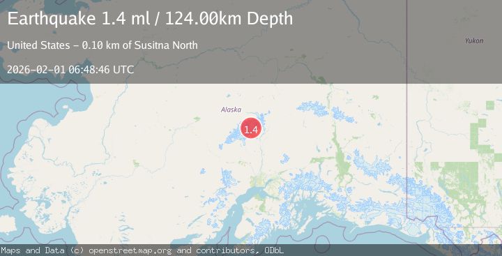 Map of 54 km N of Petersville, Alaska