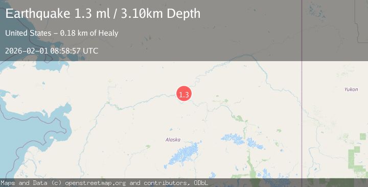 Map of 33 km NW of Manley Hot Springs, Alaska