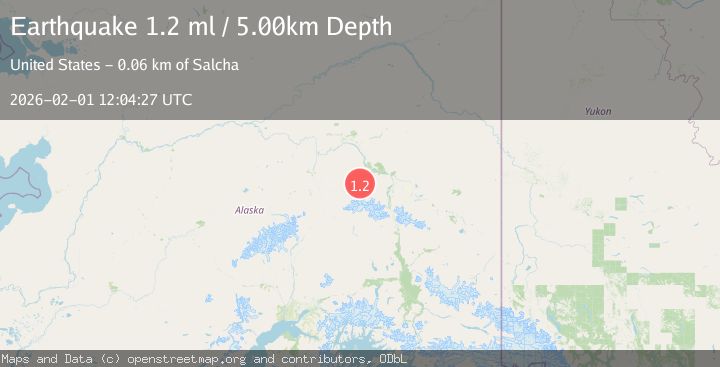 Map of 48 km SW of Harding-Birch Lakes, Alaska