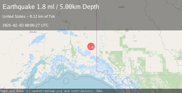 Map of 55 km E of Nabesna, Alaska