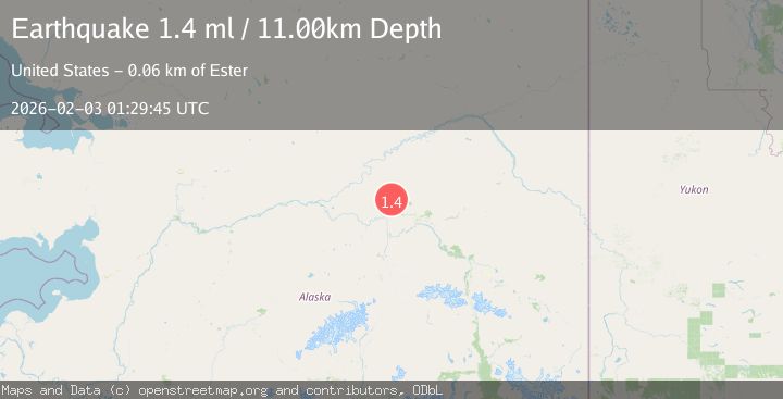 Map of 19 km ENE of Minto, Alaska