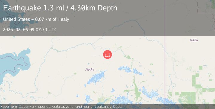 Map of 18 km WSW of Nenana, Alaska