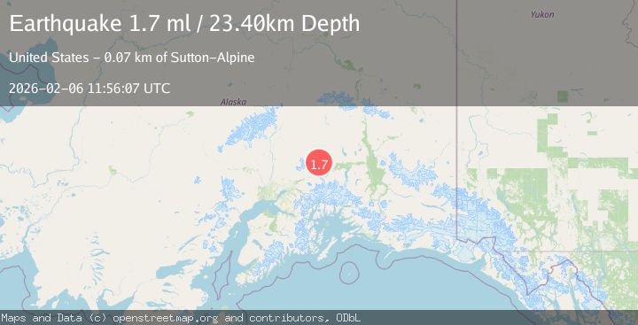 Map of 37 km N of Glacier View, Alaska