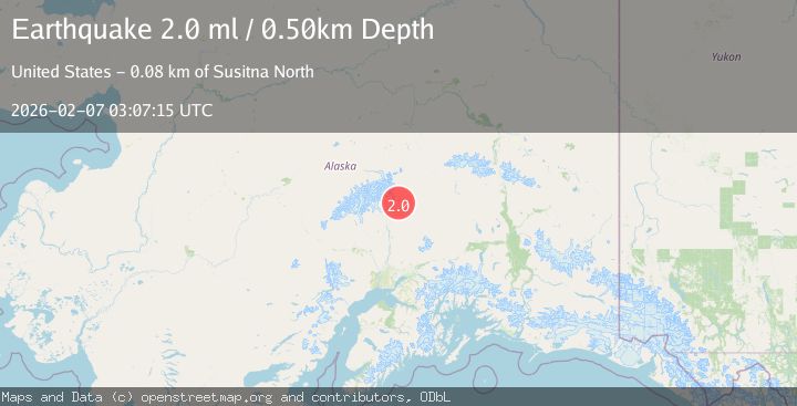 Map of 47 km NNE of Chase, Alaska