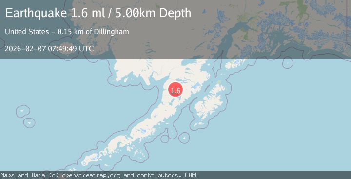 Map of 55 km SSE of King Salmon, Alaska