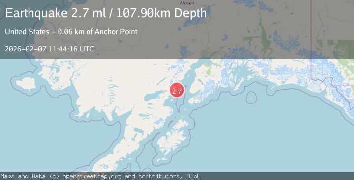 Map of 59 km W of Anchor Point, Alaska