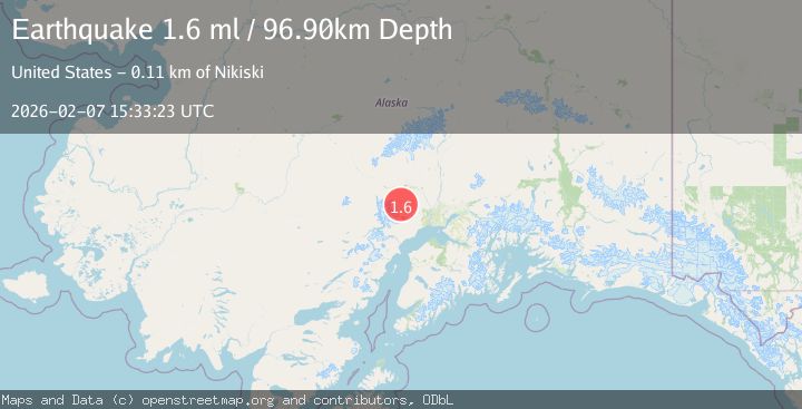 Map of 40 km SSW of Skwentna, Alaska