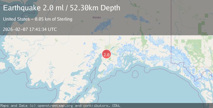 Map of 7 km ENE of Point Possession, Alaska