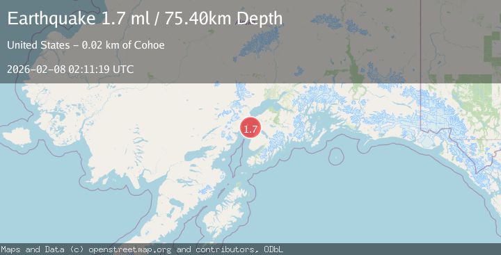 Map of 23 km W of Cohoe, Alaska