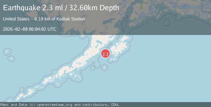Map of 79 km W of Akhiok, Alaska