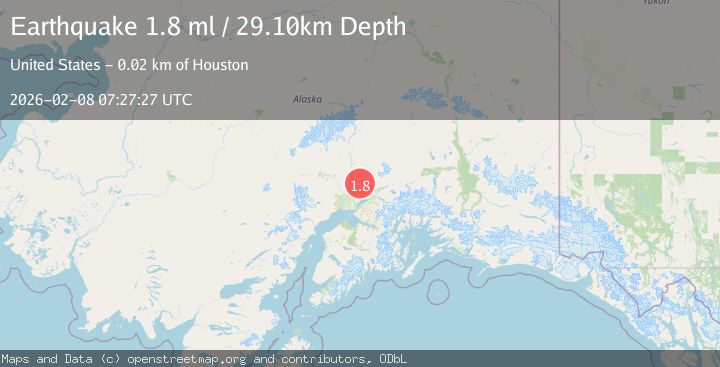Map of 18 km ENE of Willow, Alaska