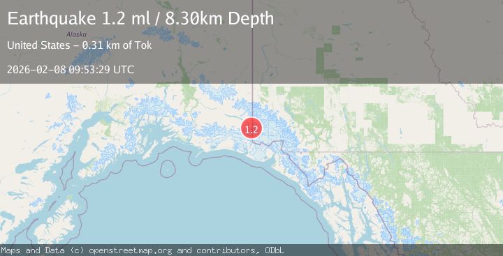 Map of 126 km SE of McCarthy, Alaska