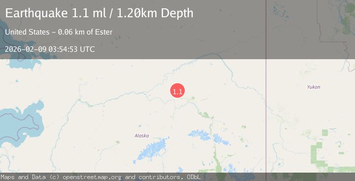 Map of 25 km ENE of Minto, Alaska
