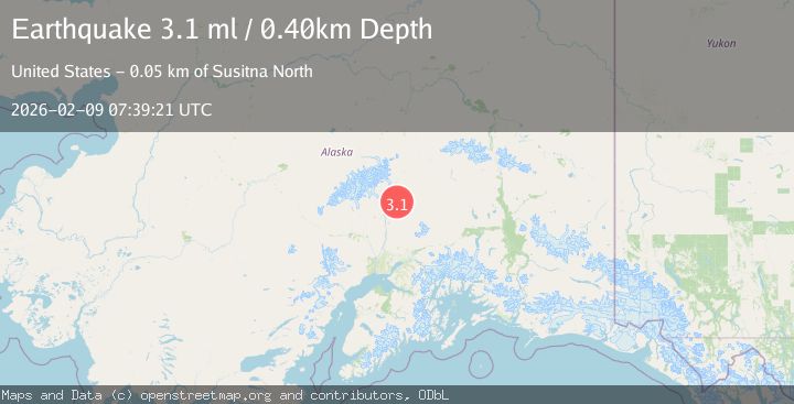 Map of 62 km N of Petersville, Alaska