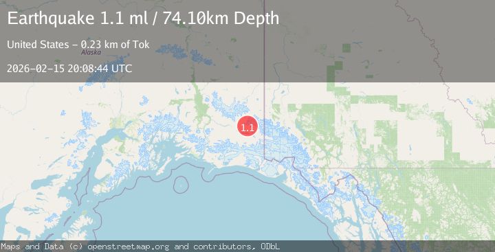 Map of 48 km ESE of McCarthy, Alaska