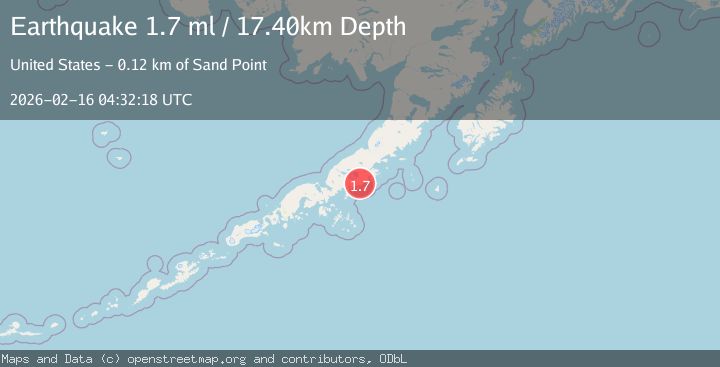 Map of 9 km NE of Perryville, Alaska