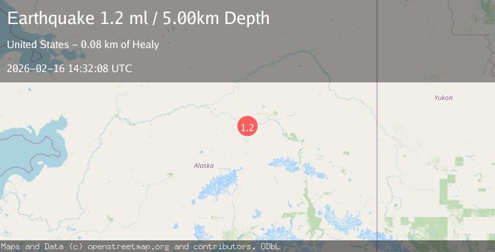 Map of 6 km W of Four Mile Road, Alaska