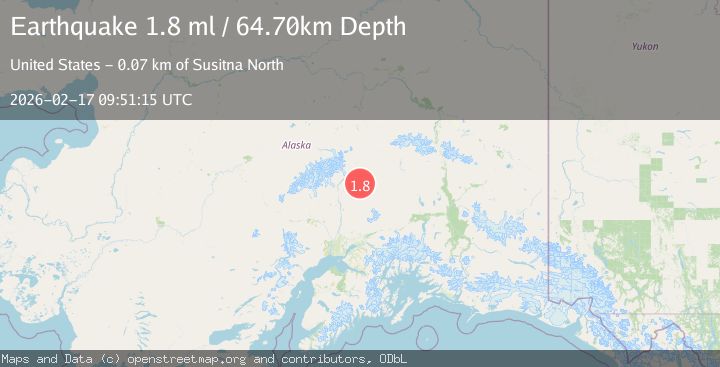 Map of 53 km NE of Chase, Alaska
