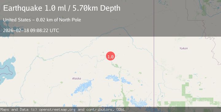 Map of 9 km WNW of Two Rivers, Alaska