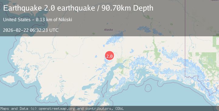Map of 53 km NW of Skwentna, Alaska