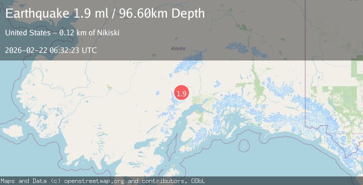 Map of 33 km SW of Skwentna, Alaska