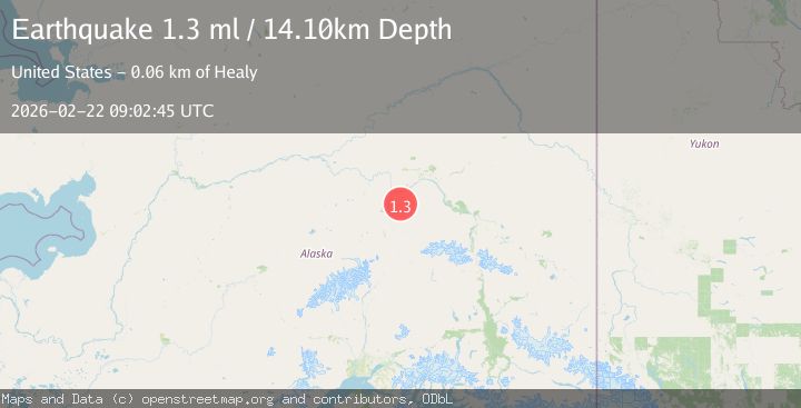 Map of 22 km E of Anderson, Alaska