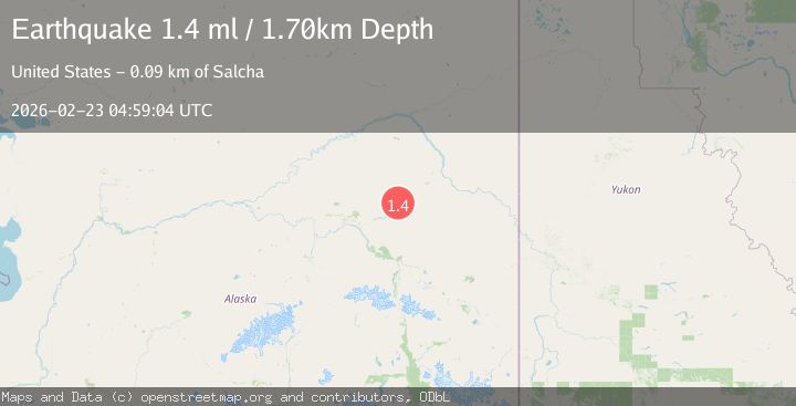 Map of 60 km ENE of Pleasant Valley, Alaska