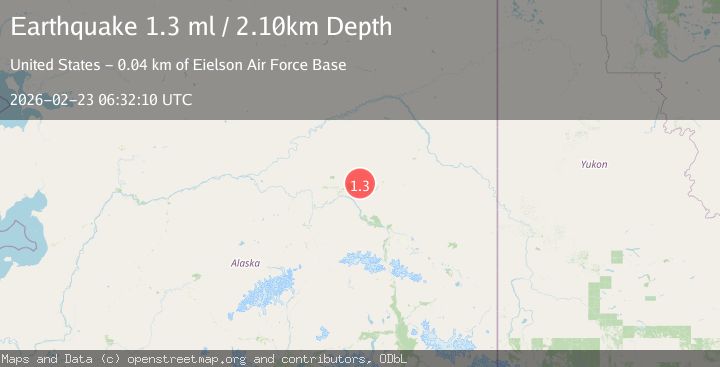 Map of 17 km N of Two Rivers, Alaska