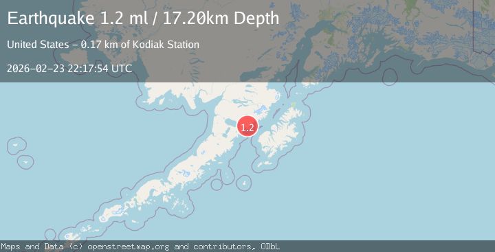 Map of 63 km WNW of Karluk, Alaska