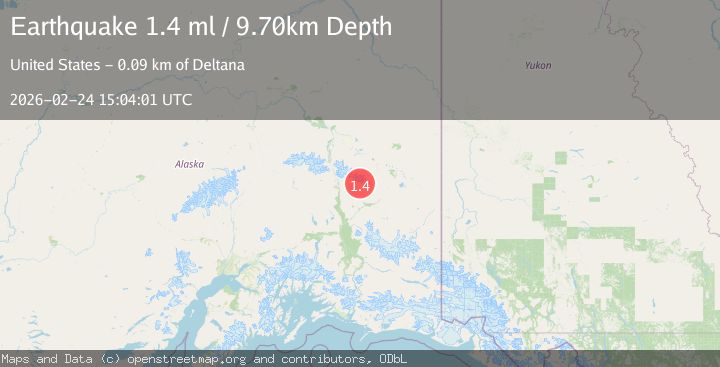 Map of 45 km WNW of Mentasta Lake, Alaska